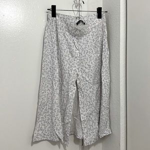 Brandy Melville floral midi skirt